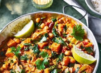 Sweet Potato and Chickpea Coconut Curry: A Tasty Dish That Can Be Meal-Prepped Quickly