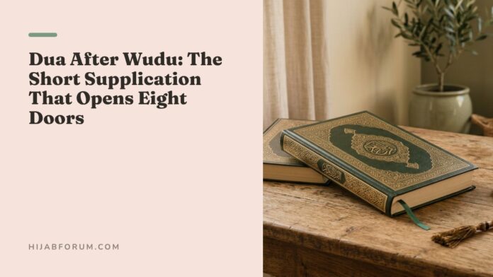 dua after wudu