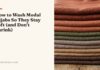 How to Wash Modal Hijabs So They Stay Soft (and Don’t Shrink) how to wash modal